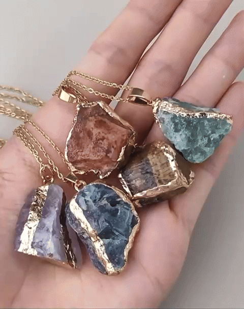 Chaînette en Cristal Naturel – transforme votre énergie et protège votre aura